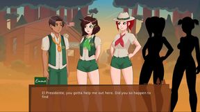 Horny 3D Anime Chick Seduces in Camp Mourning Wood for Juicy Sex Fantasies