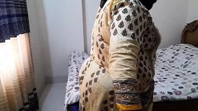 Depali Aunty Fucked by Stepson When She Was cleaning his room!