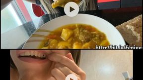 STEW and dental floss (FETISH FOOD)