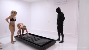 slippery oiled so-close-it-hurts ruined orgasm to their male latex slave