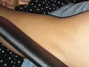 Femboy Trap Almost Caught Masturbating Beside Boyfriend