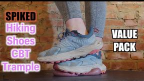 Rugged HOKAs Shred & Drain Balls - Cock Minced & Milked by Spiked Hiking Shoes - **VALUE PACK - all versions in 1 video** CBT trampling cock ball testicle trample crush stomp hard heavy extreme full weight trainers cumshot POV