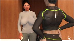 Mrs. Moore Joining the Gym: Bored Wife