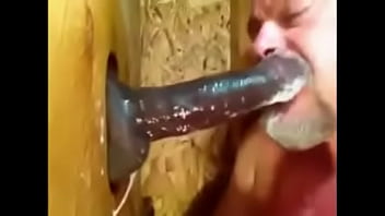 Eating Black Cum Gloryhole