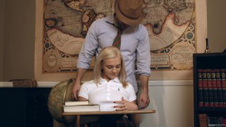 School Brat Tiffany Watson Gets Caught Smoking and Her Teacher Sees if Her Pussy is Just As Hot