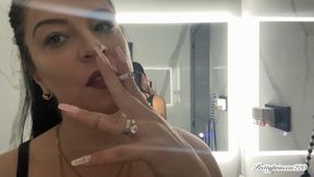 Sensual smoking after sex