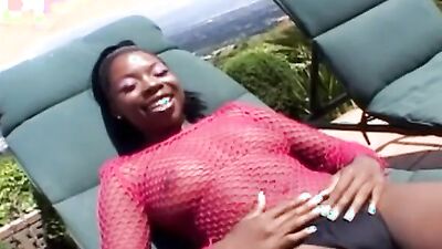 Simone West gets her tight holes drilled hard by two horny studs in a wild interracial threesome