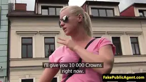 Pulled euro giving head in public