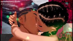 Ebony's 4K Thick Butt Threesome