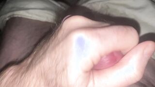 Chatting Messy While I Pump My Rock hard Ultra-kinky Trouser snake Until I Spunk on My Fur covered Pecs