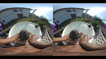 Orgasm in the jacuzzi