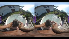 Orgasm in the jacuzzi