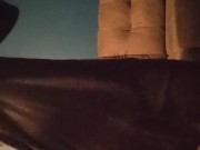 Crossdresser Twirls Around in a Black Dress