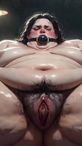Virgin SSBBW with Hairy Pussy in Bondage - Scared but Desperate for First Cock