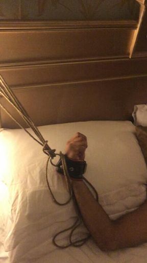 Tied up slave gets tickle ****!