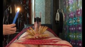 Penis Stretching and Hot Wax in The Dungeon of Lady Diva Cane