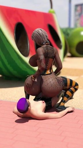 Trans Bimbos Fucking on the Playground