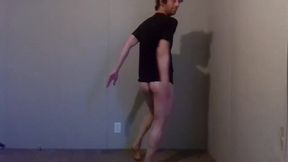 Trying Clothes; Playing, Dressing and Undressing - Black Compression Shirt Pt 8