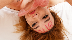 naughty teen gets ass an face stretched