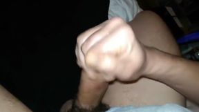 Uncut cock cumming again