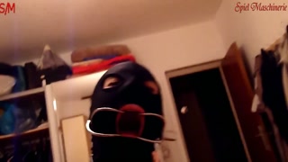 POV Assfuck orgasm with dental gag birthday celeion slut