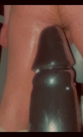 Dildo riding my huge Monster toys