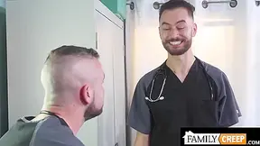 Stepbrothers Playing Doctor And Barebacking Each Other Hard