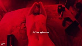 Darling Latina babe solo masts then gives a sloppy blowjob