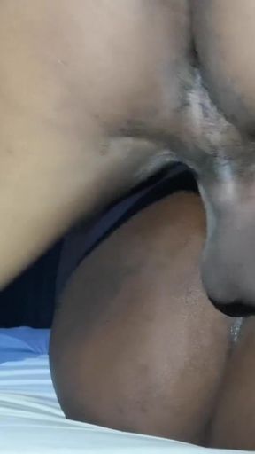 Doggy sweet doggy with an black African petite   Clip 1