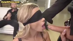 Dp Blindfolded Busty Milf 3way Fucked And Mouth Jizzed