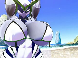 Warframe Hildryn Beach Giant Cock Face Bang - Fansly Preview - VRChat ERP