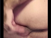 Training my ass to my first fisting