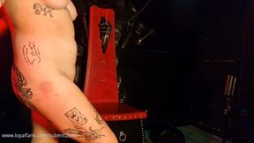 Bull Edges the Filthy Sub Slut with a Doxy Wand Drenched, Screaming & Denied