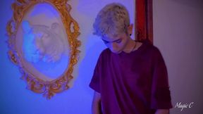 pov you are my voyeur friend and i invite you home to let you watch as i jerk my big cut latino cock until i shoot a big thick cum load - magic c