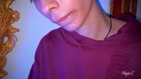 pov you are my voyeur friend and i invite you home to let you watch as i jerk my big cut latino cock until i shoot a big thick cum load - magic c