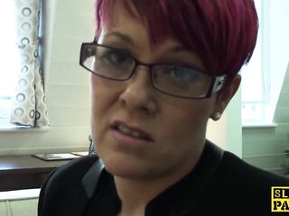 Redhead british sub roughly banged