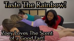 Zoey Loves to Taste The Rainbow of Farts!
