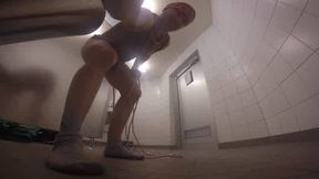 PervertedRoman40 in the public toilet part 2