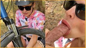 Amateur MILF Kate Blowjob After Bike Fix