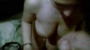 Terrific blowjob was given to my buddy by a casual brunette nympho