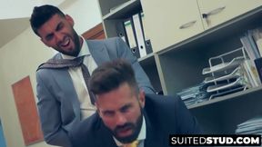 Suited Mick Stallone slides deep in Dani Robles' hungry hole