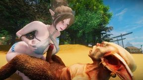 Big Breasts Elf Mama Fucked by Goblin Surrender Service Seeding Sex 3D Hentai NSFW NTR Part 8