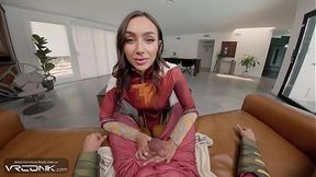 VR Conk: Beautiful Latina Stepsister Mary Rides Shazam's Cock And Eats His Cum in Cosplay Parody pt 2