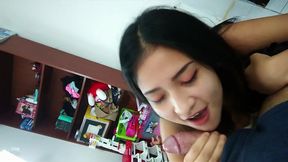 I entered my beautiful virgin stepdaughter's room and gave her to swallow my cum