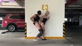 Blonde goddess gets banged in public