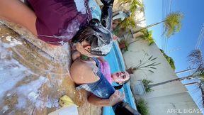 wet jeans, ripped denim & messy poolside girl/girl chaos — part 2