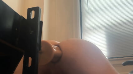 Ruining My Hole With Giant Dildo Fuck Machine