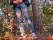 Pissing compilation - Big Cock and balls, uncut