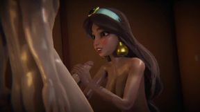 Princess&#x1F478; Jasmine gets railed by Aladine in the Sultan's secret&#x1F92B; harem