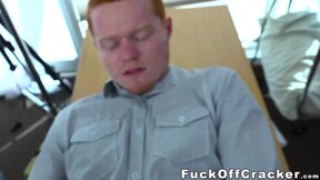 Ginger straighty barebacked by BBC office manager